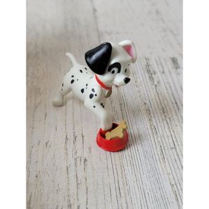 Dalmatian 101 puppy dog tree Bowl food Disney toy figure